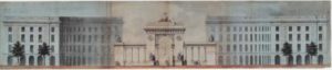 Projet de porte triomphale sur la place Lafayette (Wilson) non réalisé. Musée du Vieux Toulouse, inv. 22.3.001.